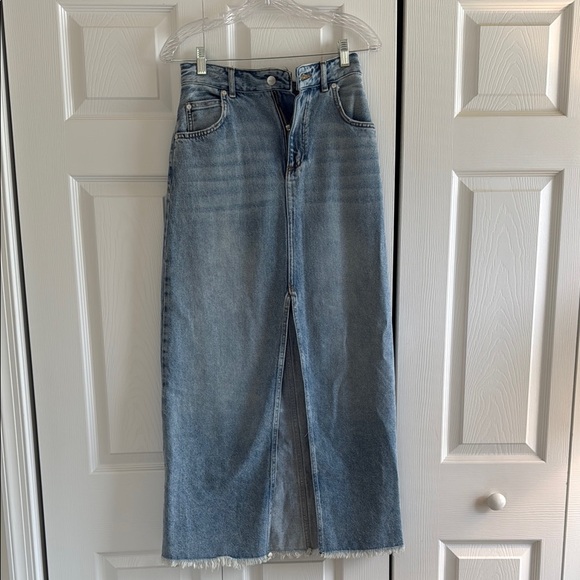 Pilcro Dresses & Skirts - Anthropologie Denim Maxi Skirt Size 2
